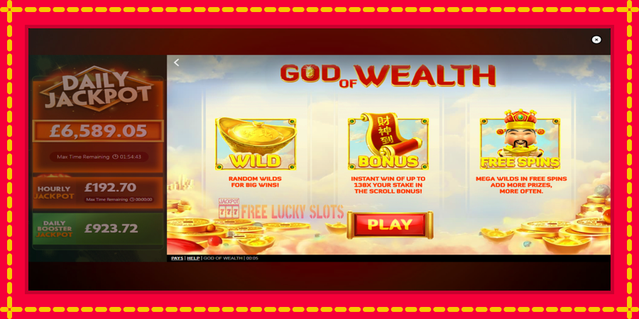 God of Wealth: สล็อตแมชชีนพร้อมกราฟิกที่ทันสมัย, รูปภาพ 1