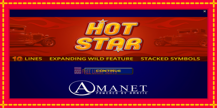 Hot Star: สล็อตแมชชีนพร้อมกราฟิกที่ทันสมัย, รูปภาพ 1