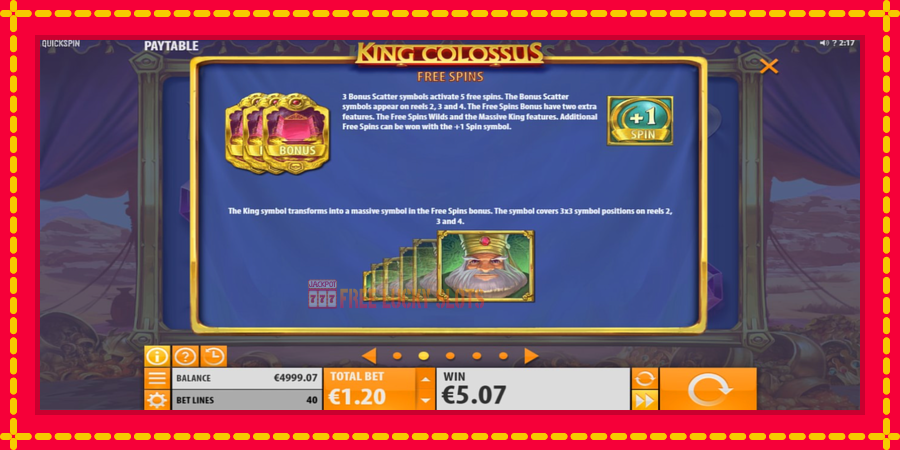 King Colossus: สล็อตแมชชีนพร้อมกราฟิกที่ทันสมัย, รูปภาพ 5