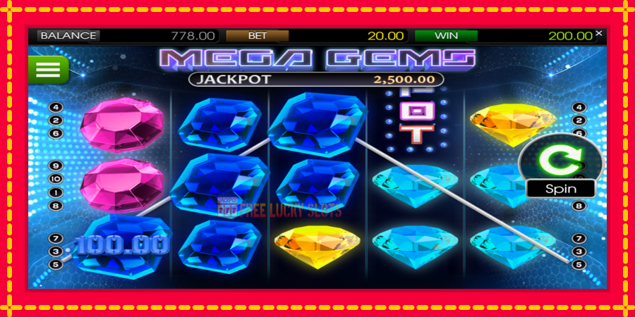 Mega Gems: สล็อตแมชชีนพร้อมกราฟิกที่ทันสมัย, รูปภาพ 4