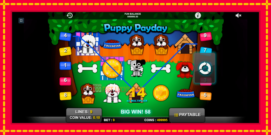 Puppy Payday: สล็อตแมชชีนพร้อมกราฟิกที่ทันสมัย, รูปภาพ 2