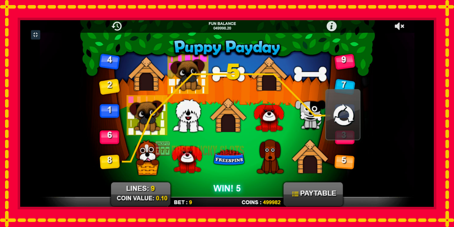 Puppy Payday: สล็อตแมชชีนพร้อมกราฟิกที่ทันสมัย, รูปภาพ 3