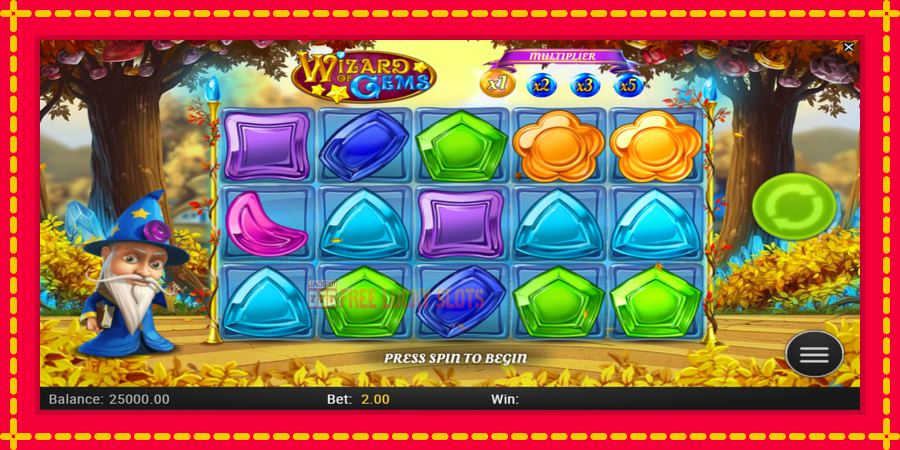 Wizard of Gems: สล็อตแมชชีนพร้อมกราฟิกที่ทันสมัย, รูปภาพ 1