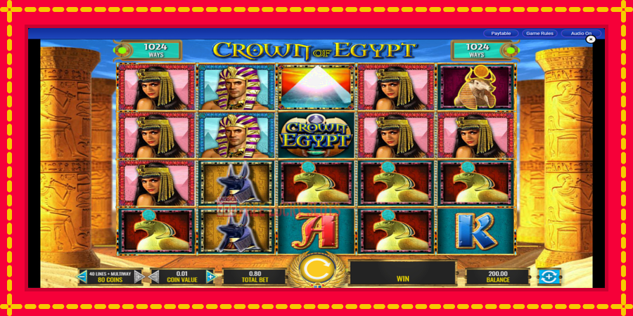 Crown of Egypt: สล็อตแมชชีนพร้อมกราฟิกที่ทันสมัย, รูปภาพ 1