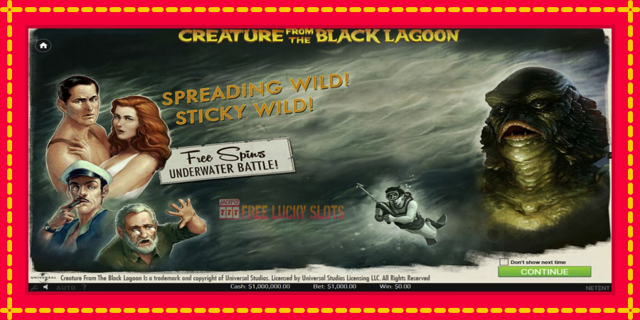 Creature From The Black Lagoon: สล็อตแมชชีนพร้อมกราฟิกที่ทันสมัย, รูปภาพ 1