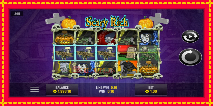 Scary Rich: สล็อตแมชชีนพร้อมกราฟิกที่ทันสมัย, รูปภาพ 2