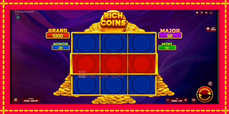 Rich Coins Hold and Spin: สล็อตแมชชีนพร้อมกราฟิกที่ทันสมัย, รูปภาพ 1