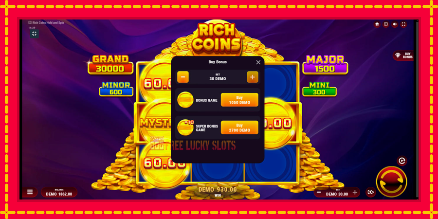 Rich Coins Hold and Spin: สล็อตแมชชีนพร้อมกราฟิกที่ทันสมัย, รูปภาพ 7