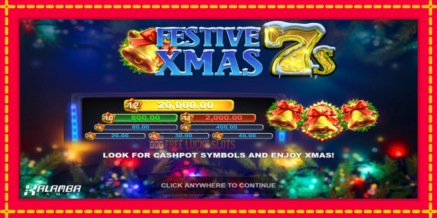 Festive Xmas 7s: สล็อตแมชชีนพร้อมกราฟิกที่ทันสมัย, รูปภาพ 1