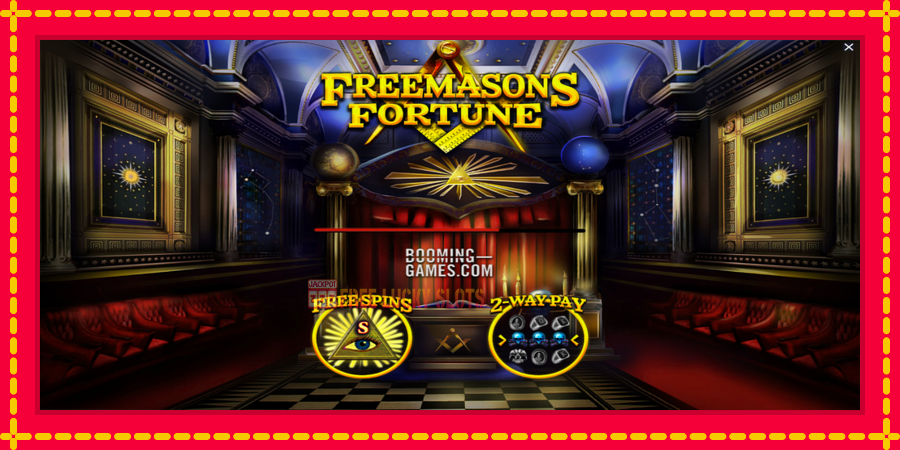 Freemasons Fortune: สล็อตแมชชีนพร้อมกราฟิกที่ทันสมัย, รูปภาพ 1