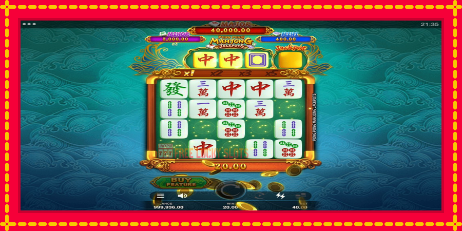 Pong Pong Mahjong Jackpots: สล็อตแมชชีนพร้อมกราฟิกที่ทันสมัย, รูปภาพ 3