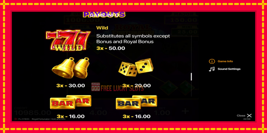 Royal Fortunator: Hold and Win: สล็อตแมชชีนพร้อมกราฟิกที่ทันสมัย, รูปภาพ 5