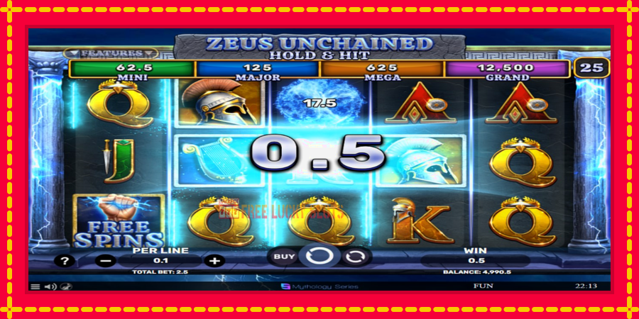 Zeus Unchained - Hold & Hit: สล็อตแมชชีนพร้อมกราฟิกที่ทันสมัย, รูปภาพ 3