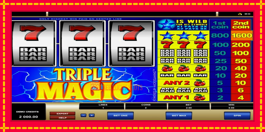 Triple Magic: สล็อตแมชชีนพร้อมกราฟิกที่ทันสมัย, รูปภาพ 1