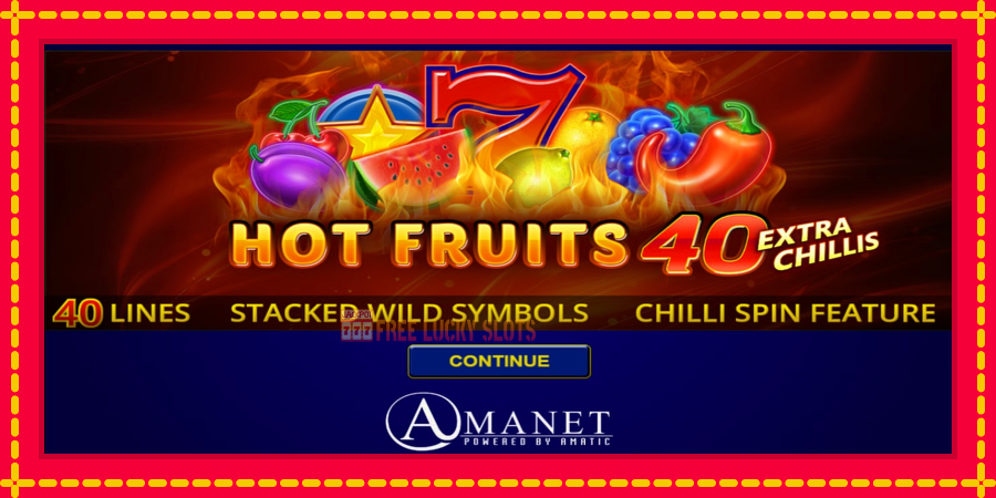 Hot Fruits 40 Extra Chillis: สล็อตแมชชีนพร้อมกราฟิกที่ทันสมัย, รูปภาพ 1