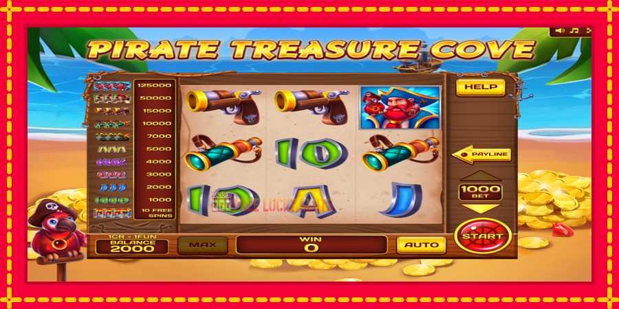 Pirate Treasure Cove 3x3: สล็อตแมชชีนพร้อมกราฟิกที่ทันสมัย, รูปภาพ 3