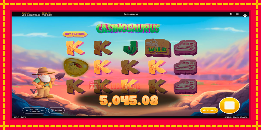 Casinosaurus: สล็อตแมชชีนพร้อมกราฟิกที่ทันสมัย, รูปภาพ 3