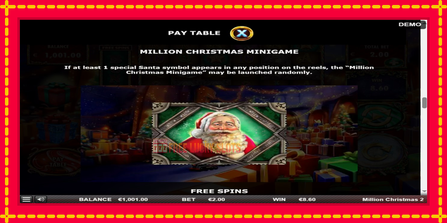 Million Christmas 2: สล็อตแมชชีนพร้อมกราฟิกที่ทันสมัย, รูปภาพ 5