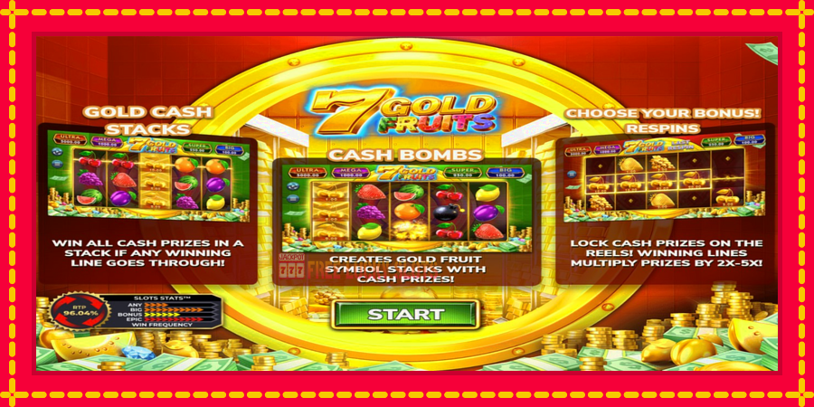 7 Gold Fruits: สล็อตแมชชีนพร้อมกราฟิกที่ทันสมัย, รูปภาพ 1