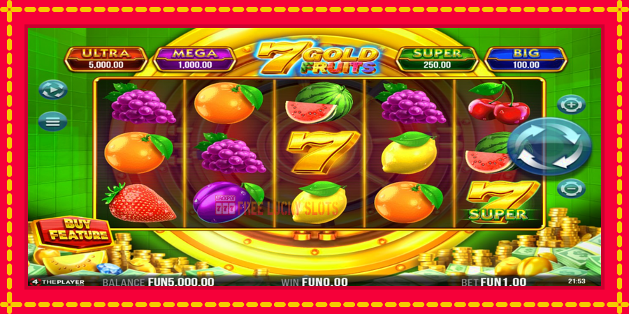 7 Gold Fruits: สล็อตแมชชีนพร้อมกราฟิกที่ทันสมัย, รูปภาพ 2