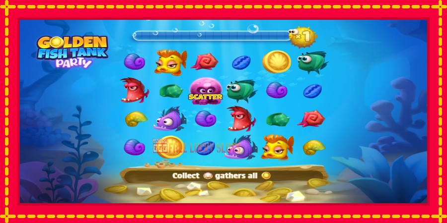 Golden Fish Tank Party: สล็อตแมชชีนพร้อมกราฟิกที่ทันสมัย, รูปภาพ 2