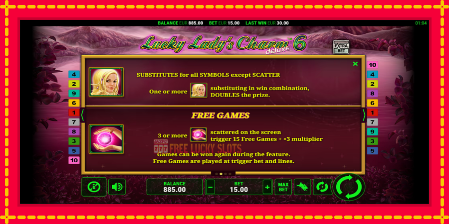 Lucky Ladys Charm Deluxe 6: สล็อตแมชชีนพร้อมกราฟิกที่ทันสมัย, รูปภาพ 6