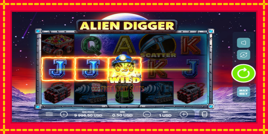 Alien Digger: สล็อตแมชชีนพร้อมกราฟิกที่ทันสมัย, รูปภาพ 2