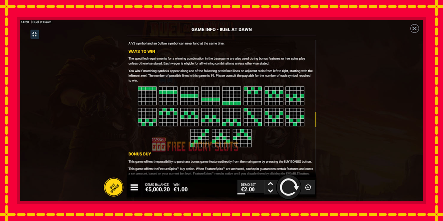 Duel at Dawn: สล็อตแมชชีนพร้อมกราฟิกที่ทันสมัย, รูปภาพ 7