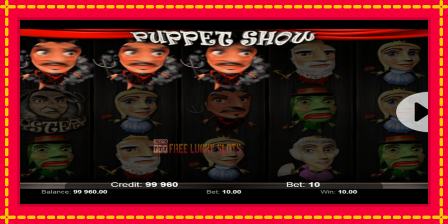 Puppet Show: สล็อตแมชชีนพร้อมกราฟิกที่ทันสมัย, รูปภาพ 3