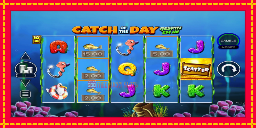 Catch of the Day Respin Em In: สล็อตแมชชีนพร้อมกราฟิกที่ทันสมัย, รูปภาพ 1