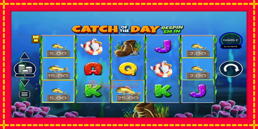 Catch of the Day Respin Em In: สล็อตแมชชีนพร้อมกราฟิกที่ทันสมัย, รูปภาพ 2