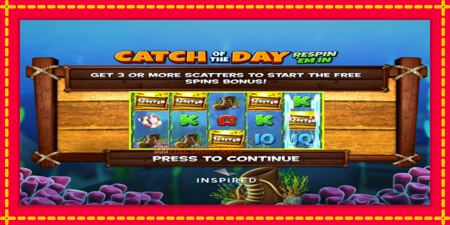 Catch of the Day Respin Em In: สล็อตแมชชีนพร้อมกราฟิกที่ทันสมัย, รูปภาพ 3