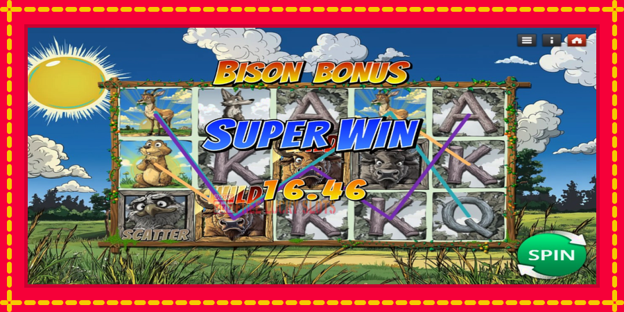 Bison Bonus: สล็อตแมชชีนพร้อมกราฟิกที่ทันสมัย, รูปภาพ 3