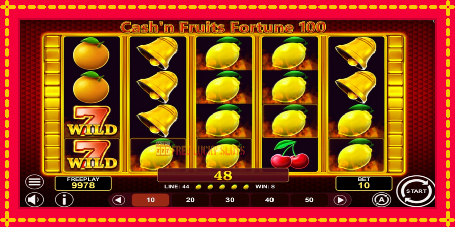 Cashn Fruits Fortune 100: สล็อตแมชชีนพร้อมกราฟิกที่ทันสมัย, รูปภาพ 2