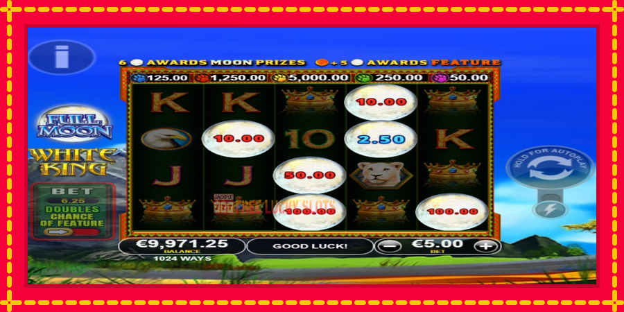 Full Moon: White King PowerPlay Jackpot: สล็อตแมชชีนพร้อมกราฟิกที่ทันสมัย, รูปภาพ 3