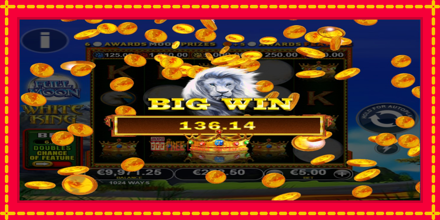 Full Moon: White King PowerPlay Jackpot: สล็อตแมชชีนพร้อมกราฟิกที่ทันสมัย, รูปภาพ 4