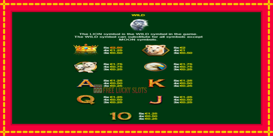 Full Moon: White King PowerPlay Jackpot: สล็อตแมชชีนพร้อมกราฟิกที่ทันสมัย, รูปภาพ 6