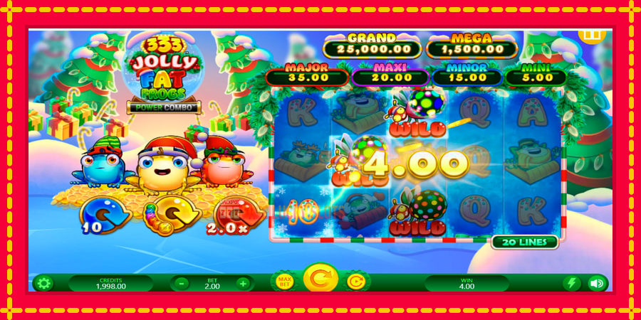 333 Jolly Fat Frogs Power Combo: สล็อตแมชชีนพร้อมกราฟิกที่ทันสมัย, รูปภาพ 2