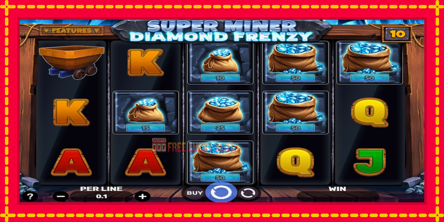 Super Miner - Diamond Frenzy: สล็อตแมชชีนพร้อมกราฟิกที่ทันสมัย, รูปภาพ 2