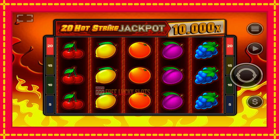 20 Hot Strike Jackpot: สล็อตแมชชีนพร้อมกราฟิกที่ทันสมัย, รูปภาพ 1