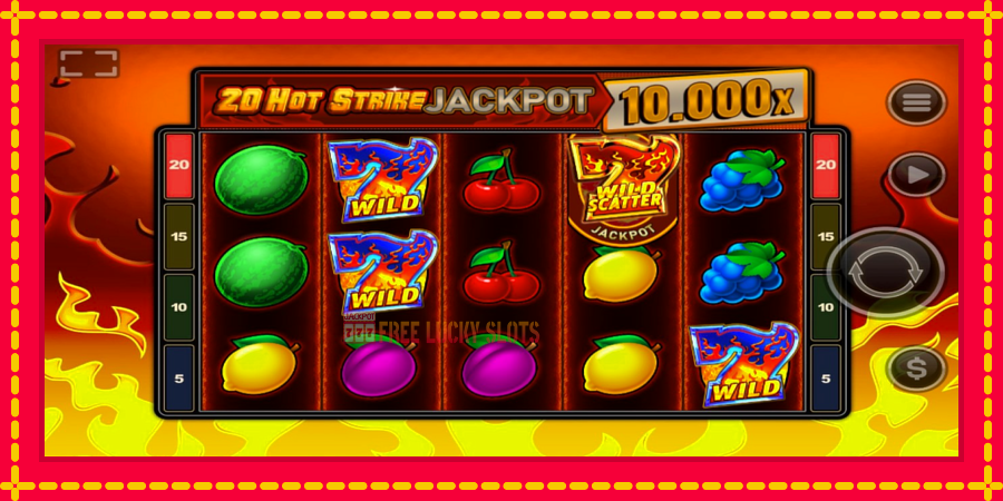 20 Hot Strike Jackpot: สล็อตแมชชีนพร้อมกราฟิกที่ทันสมัย, รูปภาพ 2