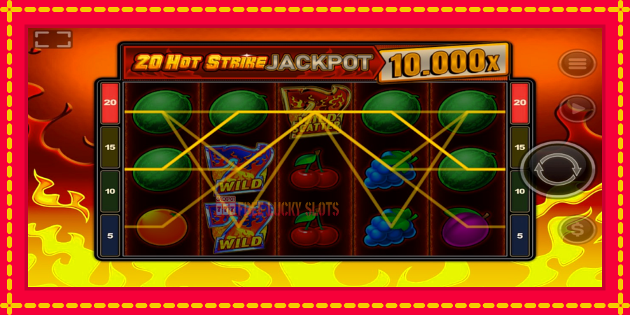 20 Hot Strike Jackpot: สล็อตแมชชีนพร้อมกราฟิกที่ทันสมัย, รูปภาพ 3