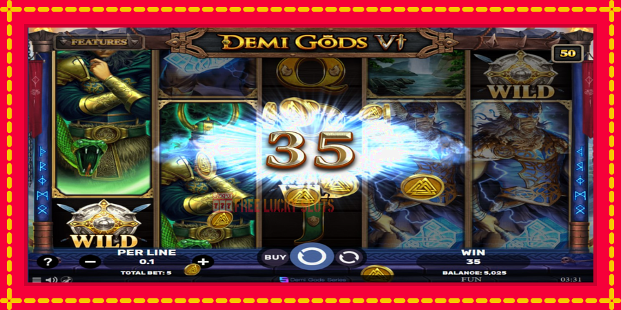 Demi Gods 6: สล็อตแมชชีนพร้อมกราฟิกที่ทันสมัย, รูปภาพ 3