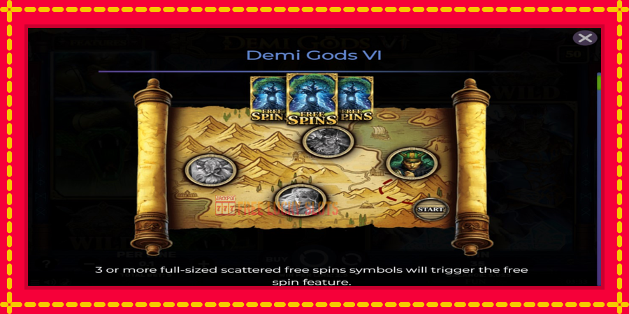 Demi Gods 6: สล็อตแมชชีนพร้อมกราฟิกที่ทันสมัย, รูปภาพ 4