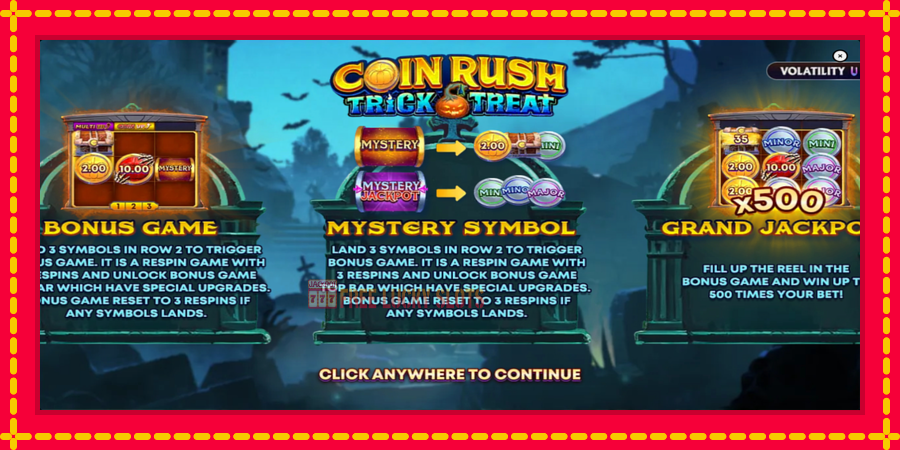 Coin Rush: Trick o Treat: สล็อตแมชชีนพร้อมกราฟิกที่ทันสมัย, รูปภาพ 1