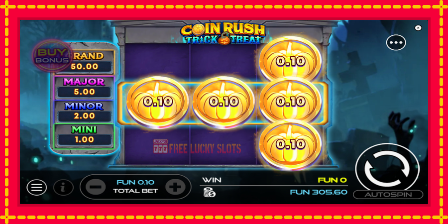 Coin Rush: Trick o Treat: สล็อตแมชชีนพร้อมกราฟิกที่ทันสมัย, รูปภาพ 3