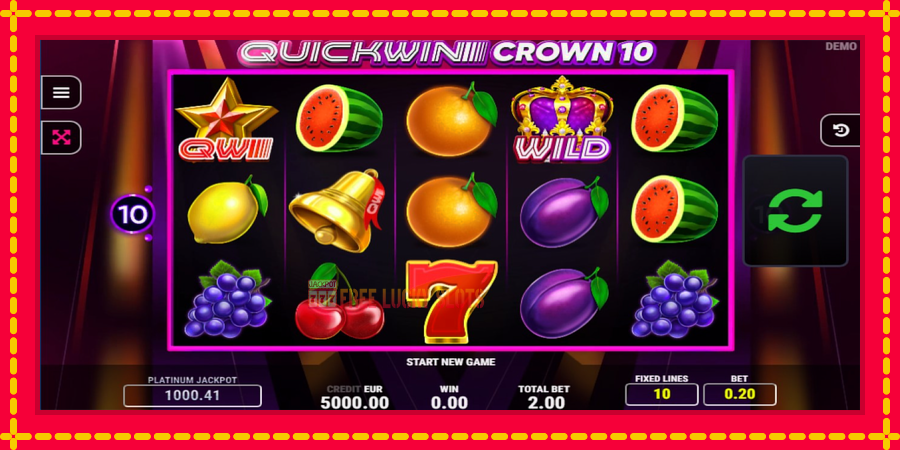 Quick Win Crown 10: สล็อตแมชชีนพร้อมกราฟิกที่ทันสมัย, รูปภาพ 1