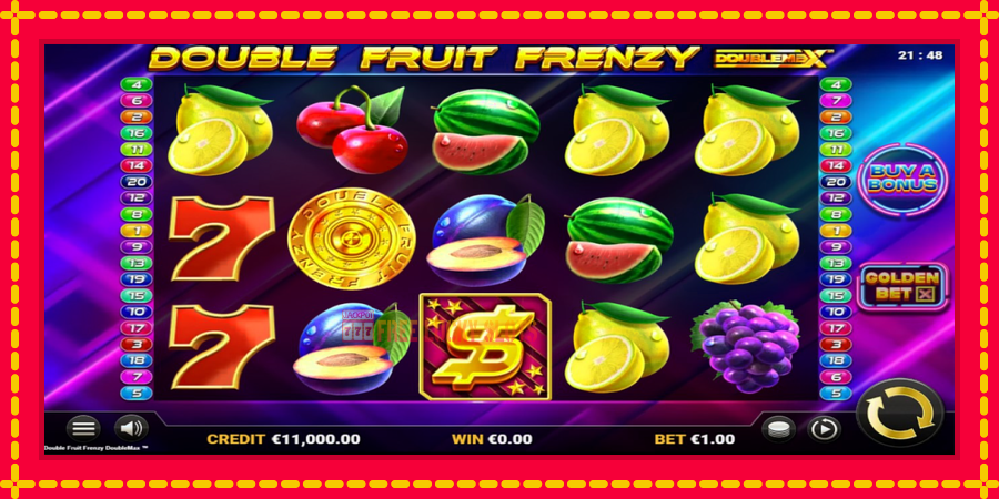 Double Fruit Frenzy DoubleMax: สล็อตแมชชีนพร้อมกราฟิกที่ทันสมัย, รูปภาพ 1