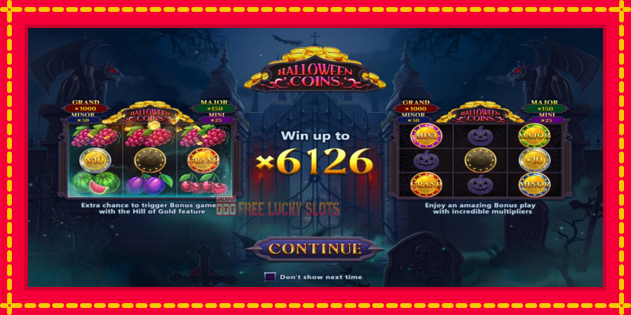 Halloween Coins Hold and Spin: สล็อตแมชชีนพร้อมกราฟิกที่ทันสมัย, รูปภาพ 1