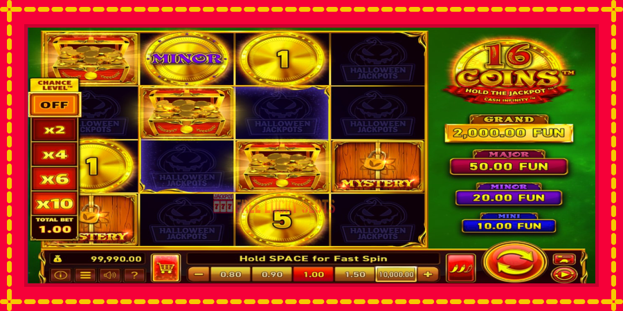 16 Coins Grand Gold Edition Halloween Jackpots: สล็อตแมชชีนพร้อมกราฟิกที่ทันสมัย, รูปภาพ 3